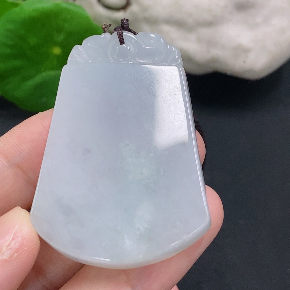 F33883993 Jadeite Plain Pendant with Cord Total Weight Approx. 26.3g