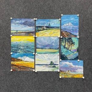 W43117393 李磊《风景组画》纸面不透明水彩 无装裱 单张约19*24cm