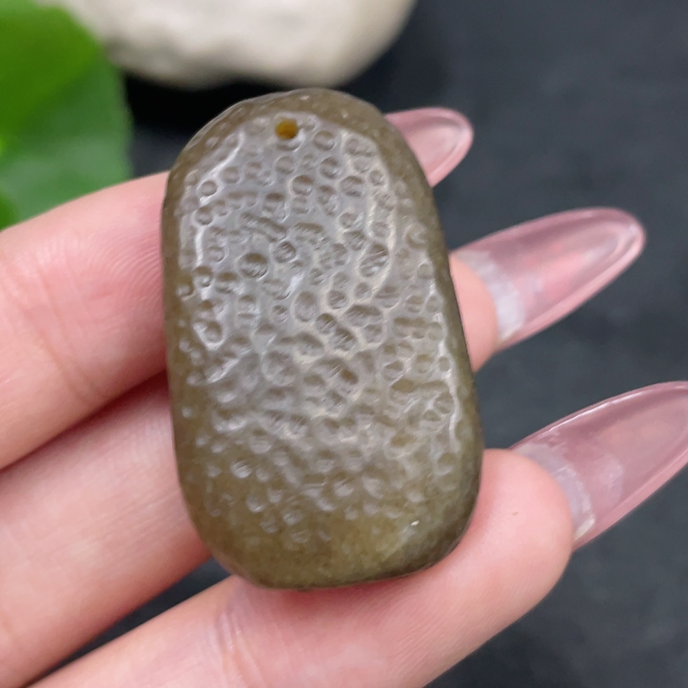 H33925408 Hetian Jade Pendant - Enlightenment, Total Weight About 11.8g