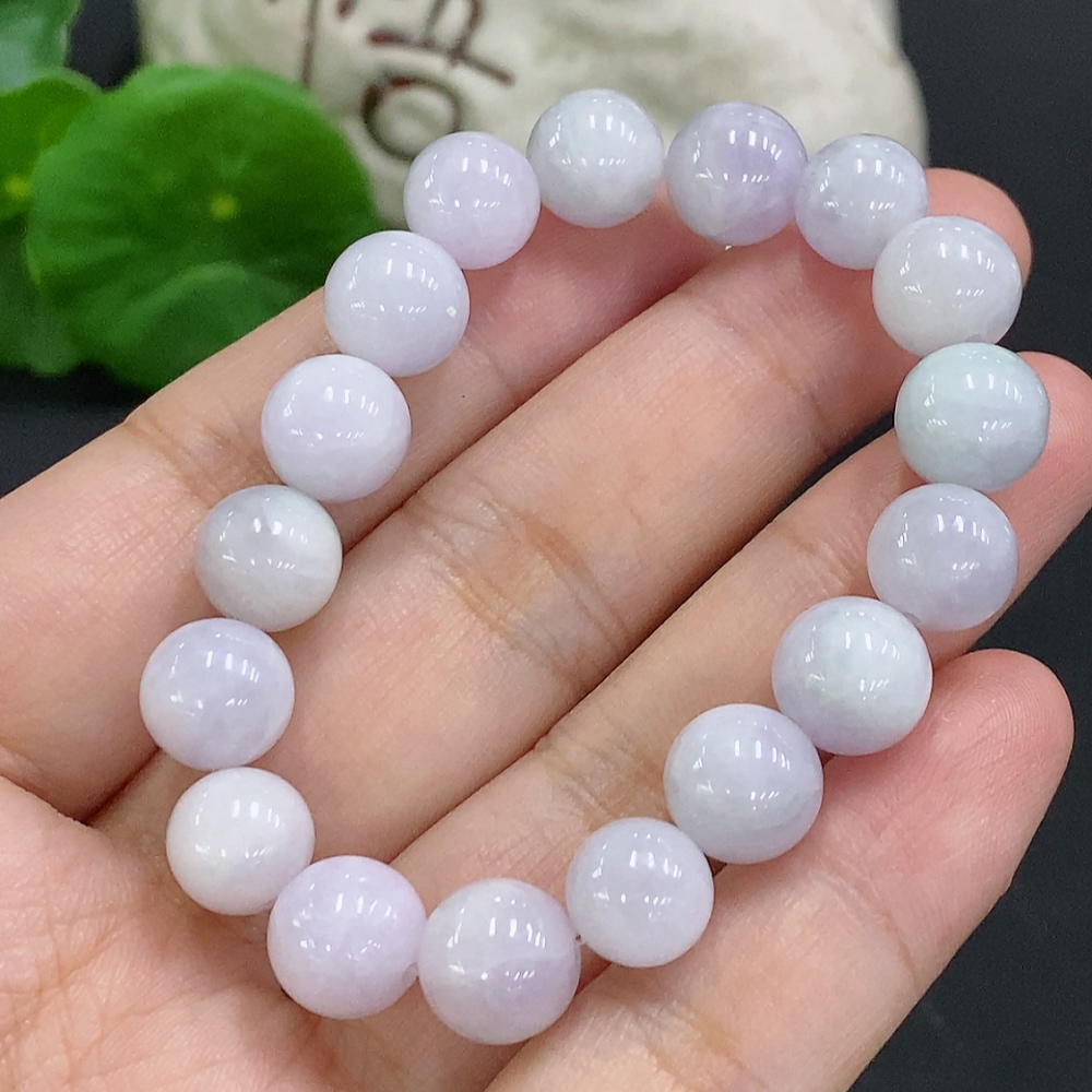 F33825991 Jadeite Bead Necklace Approx. 9.5mm Total Weight Approx. 24.8g