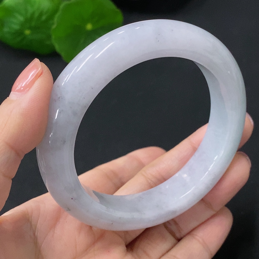 F35088359 Jadeite Round Bangle Size 52mm Total Weight Approx. 63g