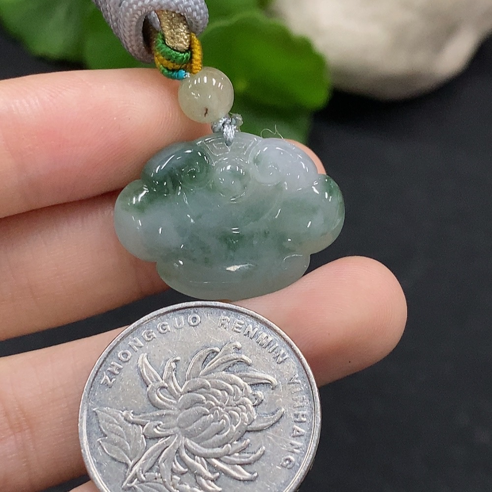 F33926525 Jadeite Ruyi Pendant Total Weight Approx.6.9g