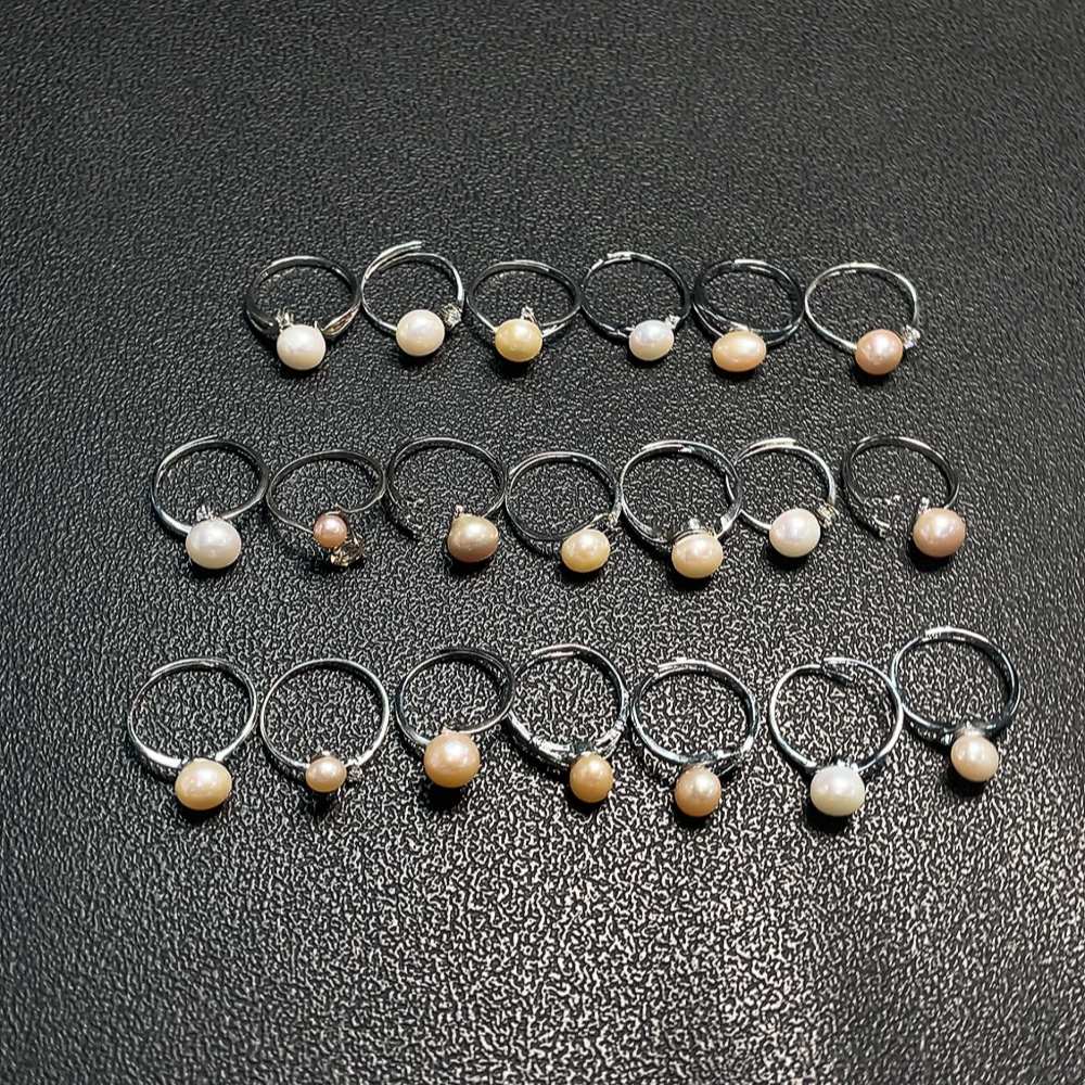 C34009467 Pearl Ring Adjustable Non-Gold Total Weight Approx. 31.97g Sell as a Lot