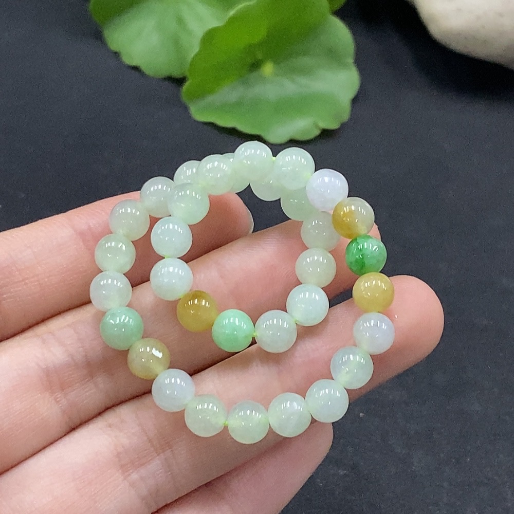 F33895279 Jadeite Beads Strand Approx. 5.9mm Total Weight Approx. 10.87g Color Origin Undetermined