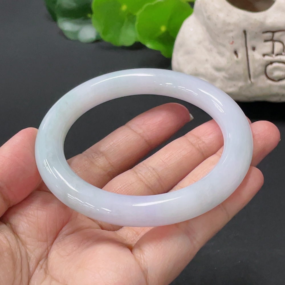 F33935756 Jadeite Round Bangle Total Weight About52g Streetsize55.9
