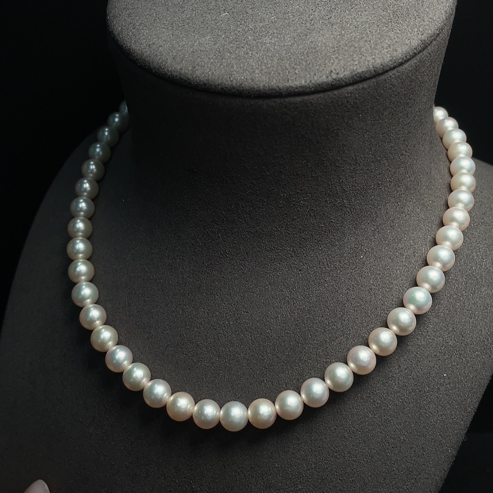 C26009496 Seawater Pearl Strand Necklace Non-Gold Setting Approx. 7.2mm Total Weight About 36.53g