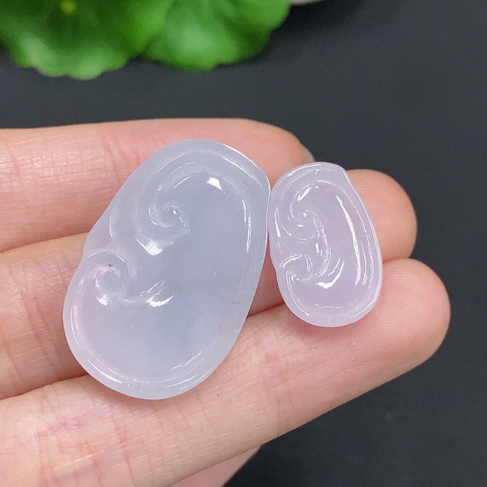 F35125158 Jadeite Ruyi Pendants Sell as a Lot, Total Weight Approx. 10.84g