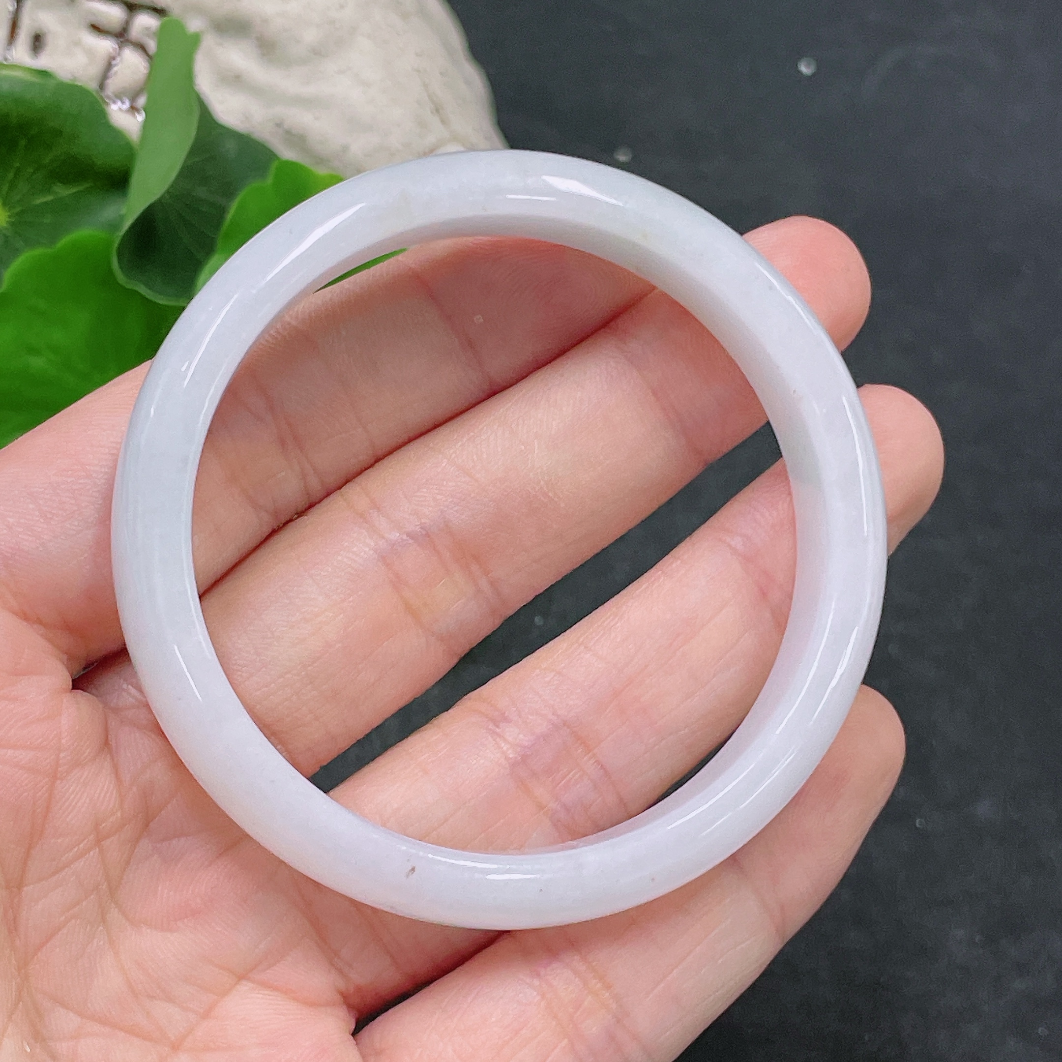 F33840113 Jadeite Round Bangle Set Total Weight Approx. 116.3g Size 51