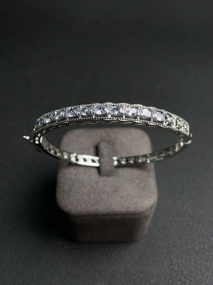 C23654534 Tanzanite Inlay Bracelet Non-Gold Inlay Size 55.9 Total Weight Approx.10.48g