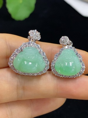 F35095142 Jadeite Buddha Pendant Inlay Non-Gold