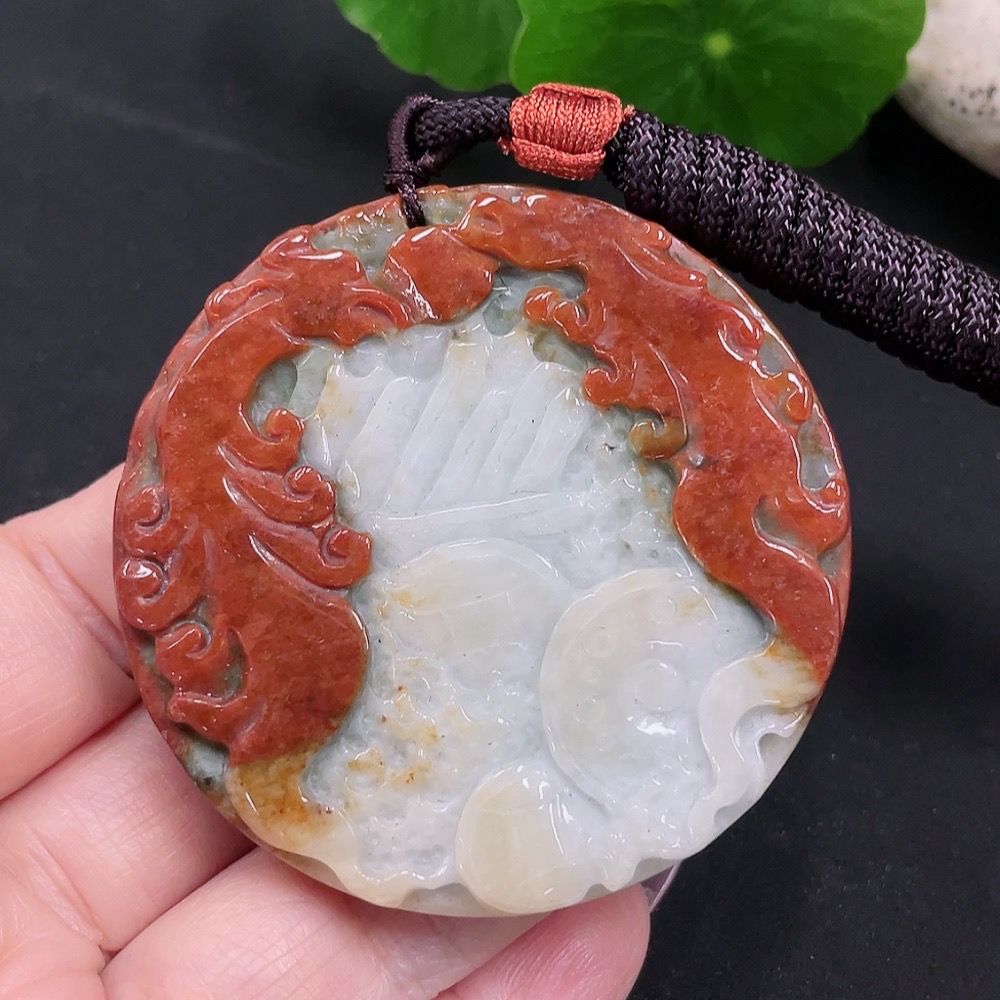 F34983192 Jadeite 'Eight Fragments' Pendant