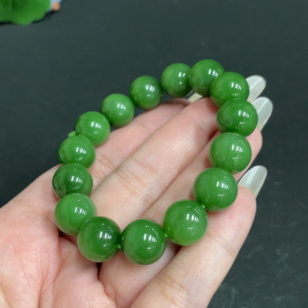 H28243267 Hetian Jade Bracelet Size 11.6mm Approx. Total Weight About 40.7g
