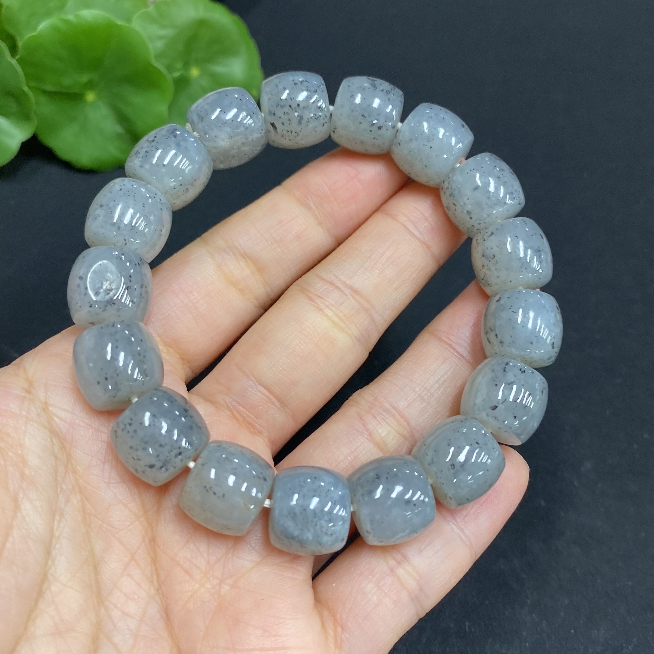 H31666989 Hetian Jade Bracelet, Approx. 11.8mm, Total Weight Approx. 52.5g