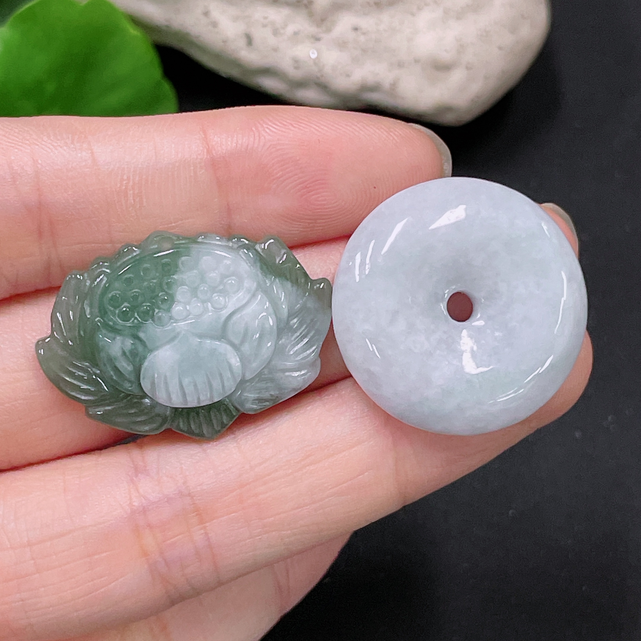 F33892346 Jadeite Pendants Sell as a Lot