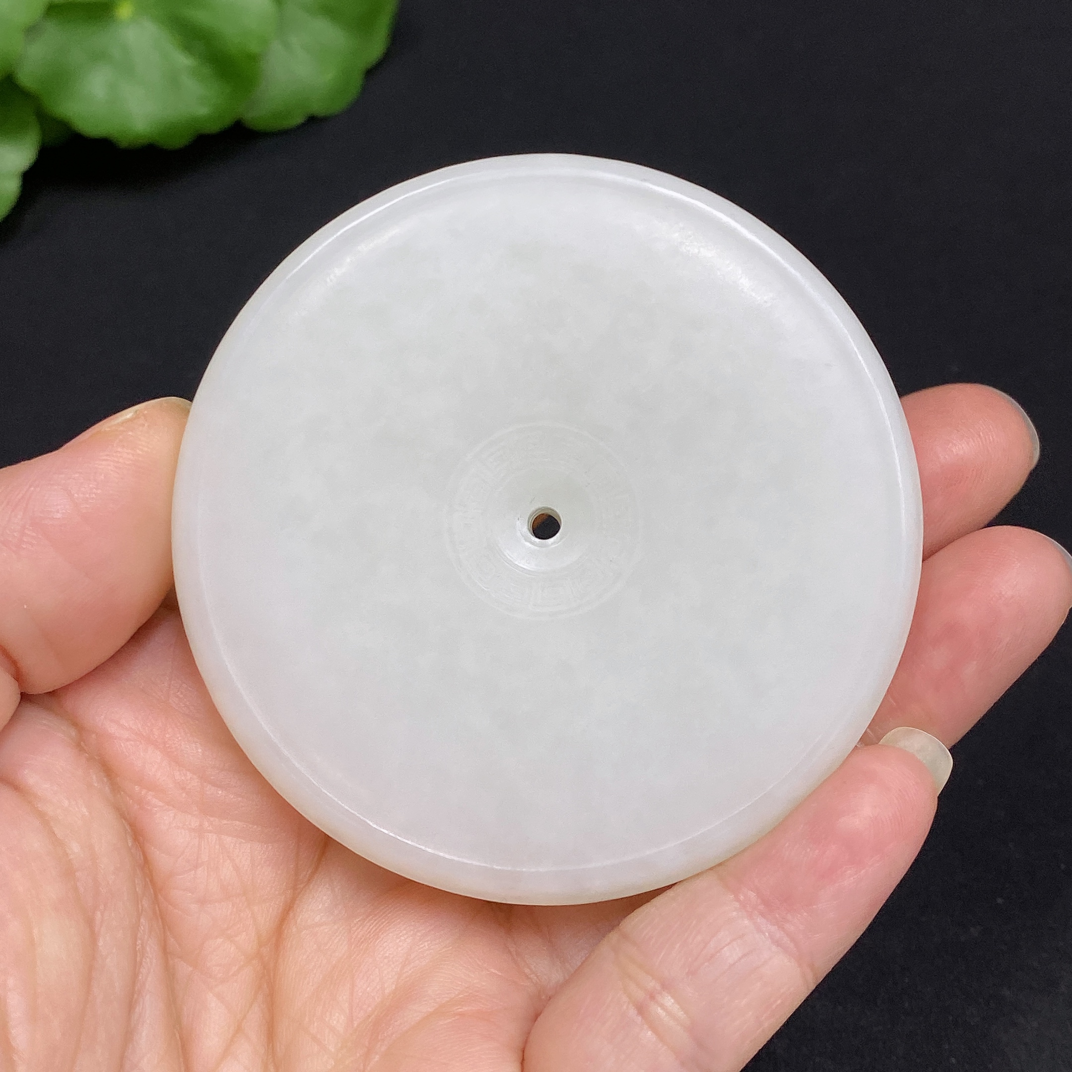 H34036564 Hetian Jade Pendant, Peace Buckle, Total Weight Approx. 94.7g