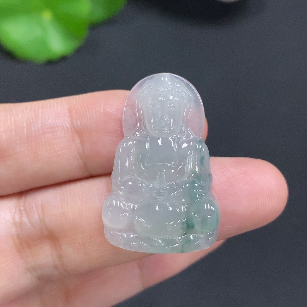 F31684799 Jadeite Guanyin Pendant Total Weight Approx. 3.6g