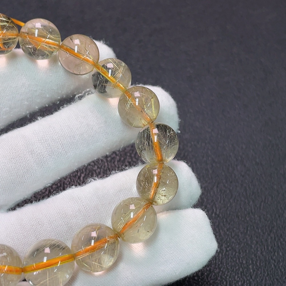 C34007946 Crystal Bracelet, Color Origin Undetermined, Total Weight Approx. 44.79g, Size About 12.2mm (Color)