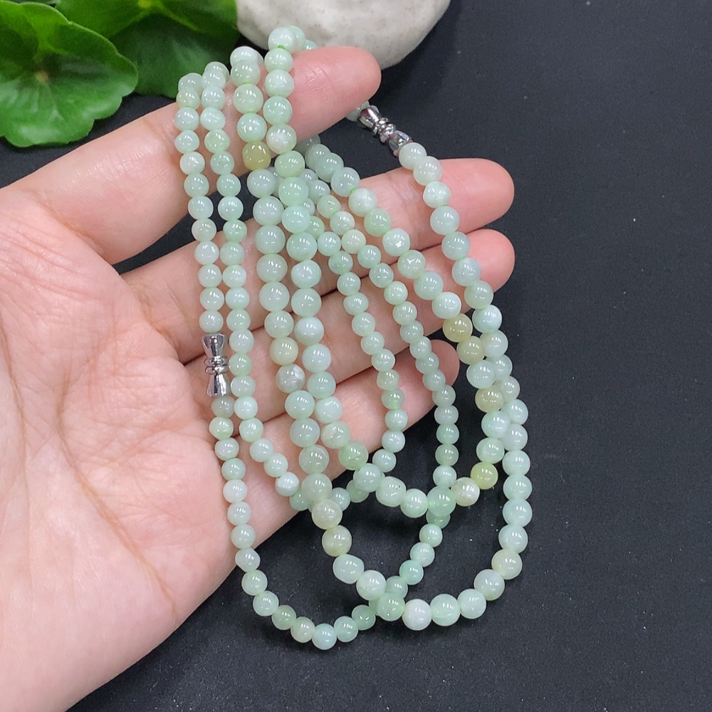 F34050422 Jadeite Beads Sell as a Lot No Gold