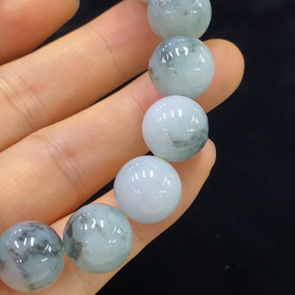 F34974622 Jadeite Bracelet 13.2mm Approx. Total Weight 54.89g Containing Other Mineral Components