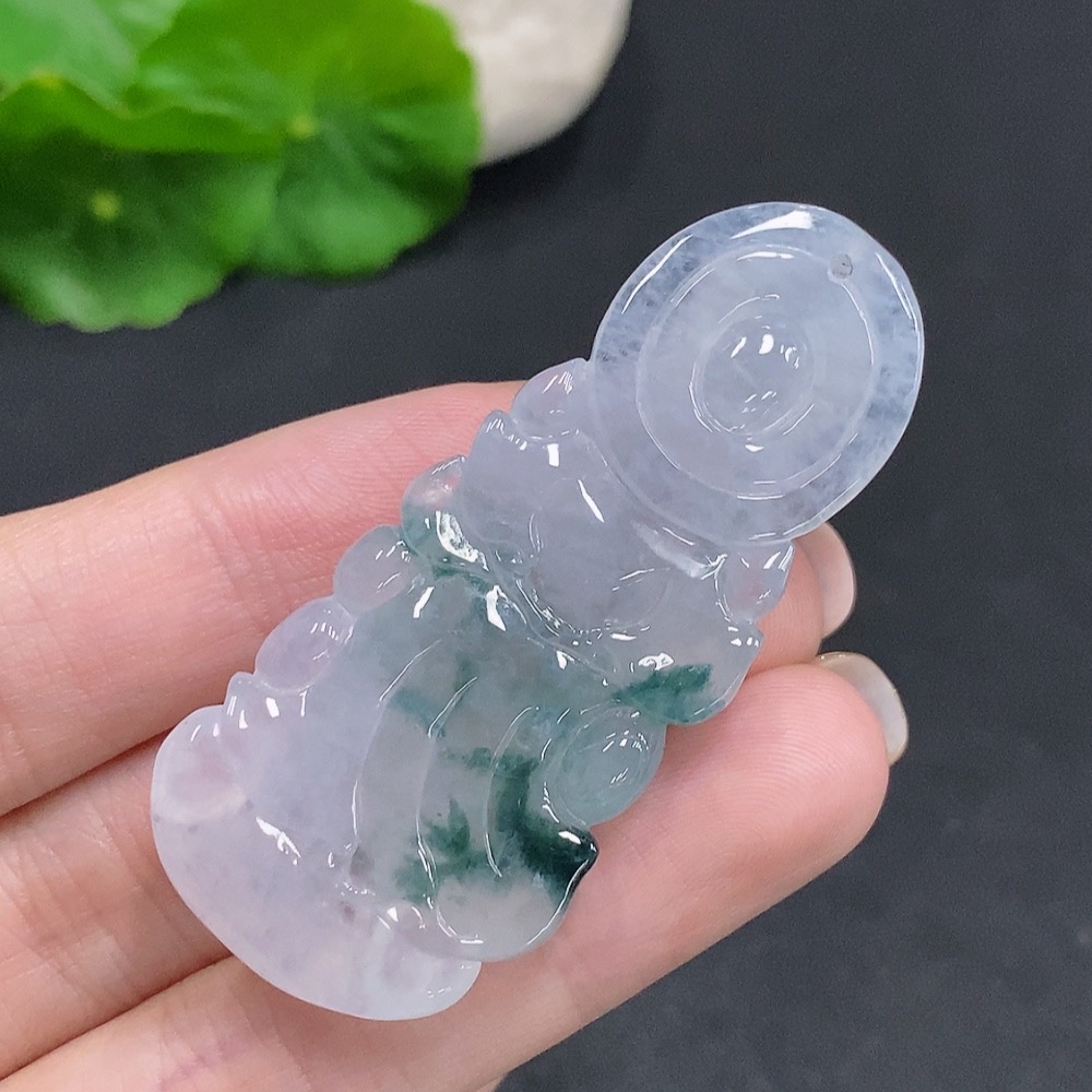 F34060507 Jadeite Guanyin Pendant Total Weight Approx. 22.5g