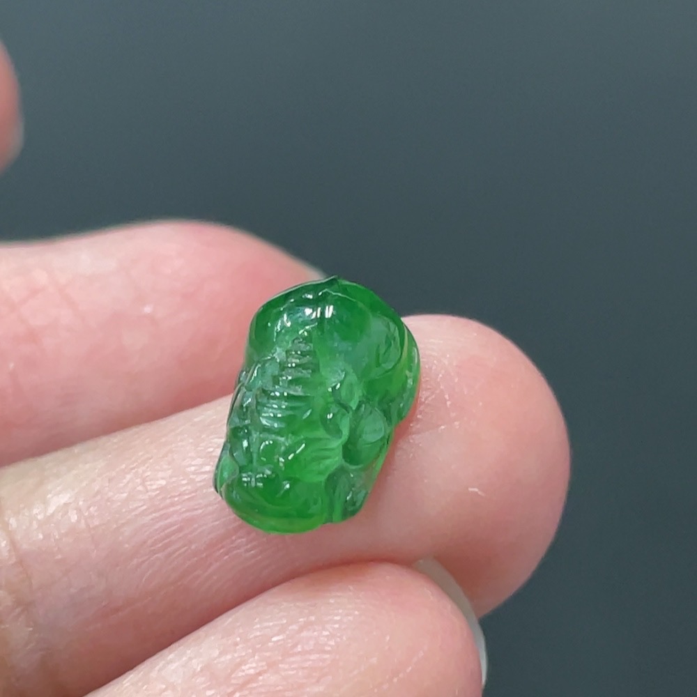 F27135244 Jadeite Pi Xiu Inlaid Piece Total Weight About 0.46g