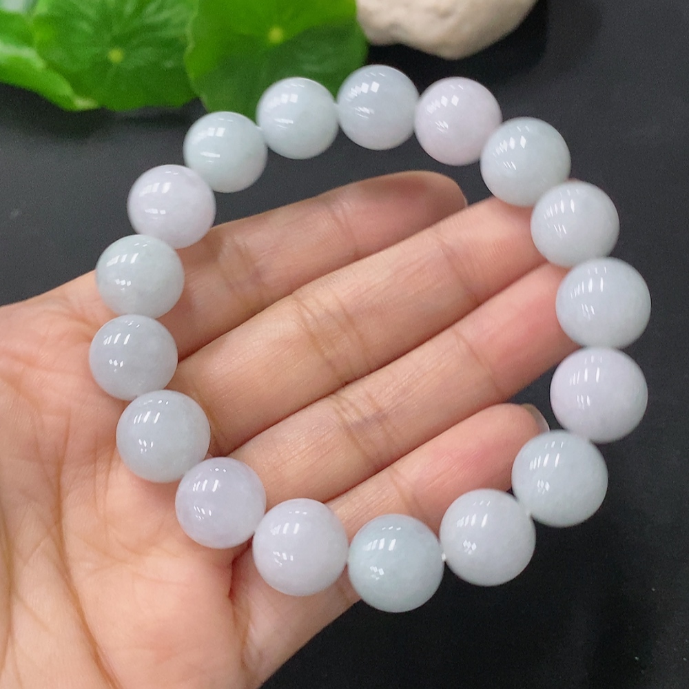 F35116314 Jadeite Bracelet Beads 11.8mm Approx. Total Weight 46.82g