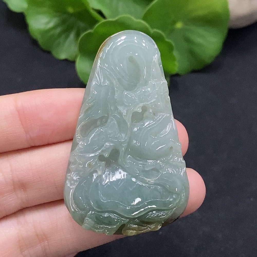 F34075718 Jadeite Dragon Turtle Pendant, Total Weight Approx. 18.94g