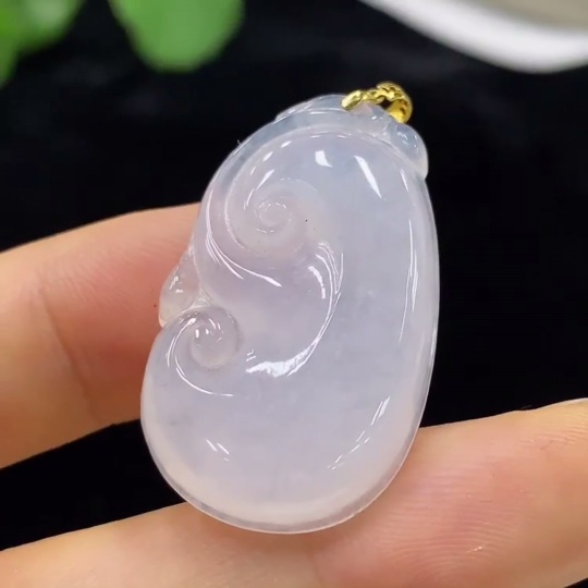 F34948965 Jadeite Ruyi Pendant 18k Total Weight Approx. 6.7g