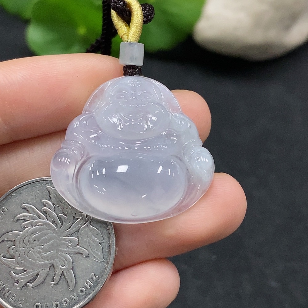 F34964621 Jadeite Buddha Pendant, Total Weight Approx. 8.76g