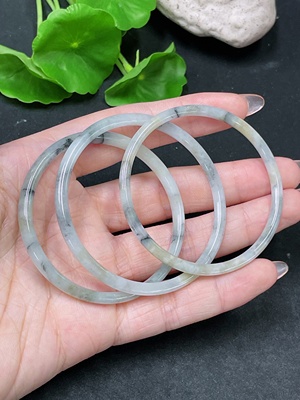 F34983474 Jadeite Round Bangle Sell as a Lot Size 50.8/49.3/52.7