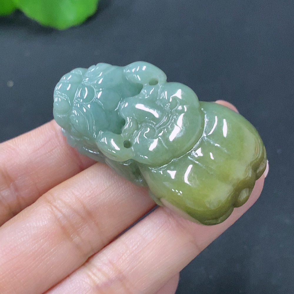 F28200234 Jadeite Pi Xiu Pendant Total Weight Approx. 29.8g