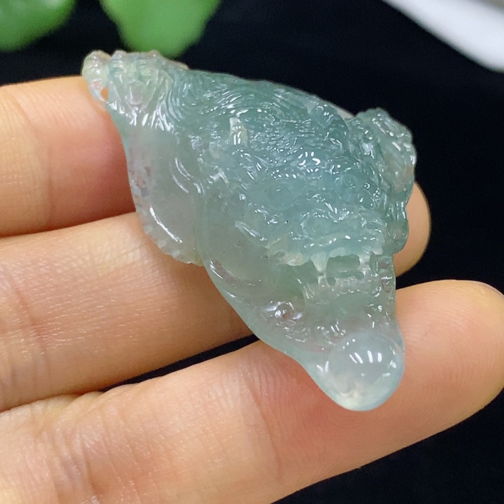 F35094709 Jadeite Dragon Pendant Total Weight Approx. 15.58g