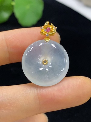 F35095185 Jadeite Peace Knot Pendant 18k Non-Diamond Total Weight Approx.5g