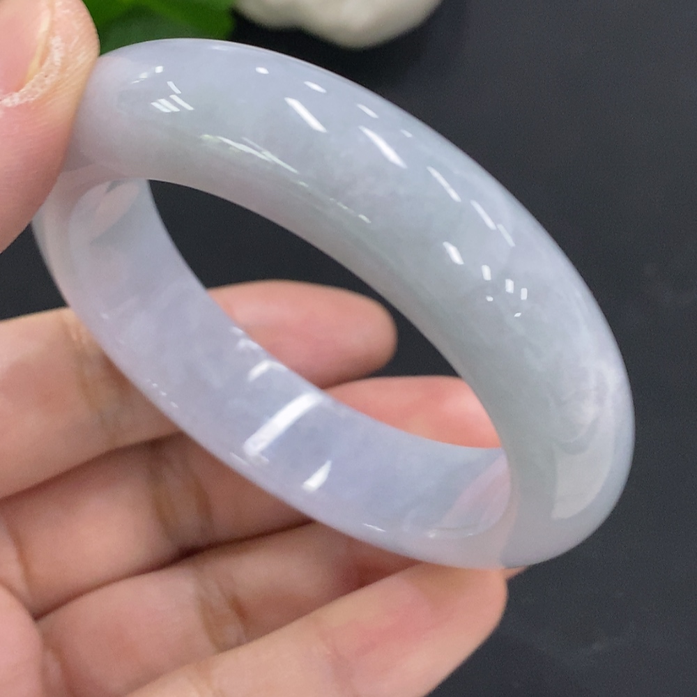 F35127277 Jadeite round bracelet size 50.9 total weight approx. 61.6g (broken/damaged)