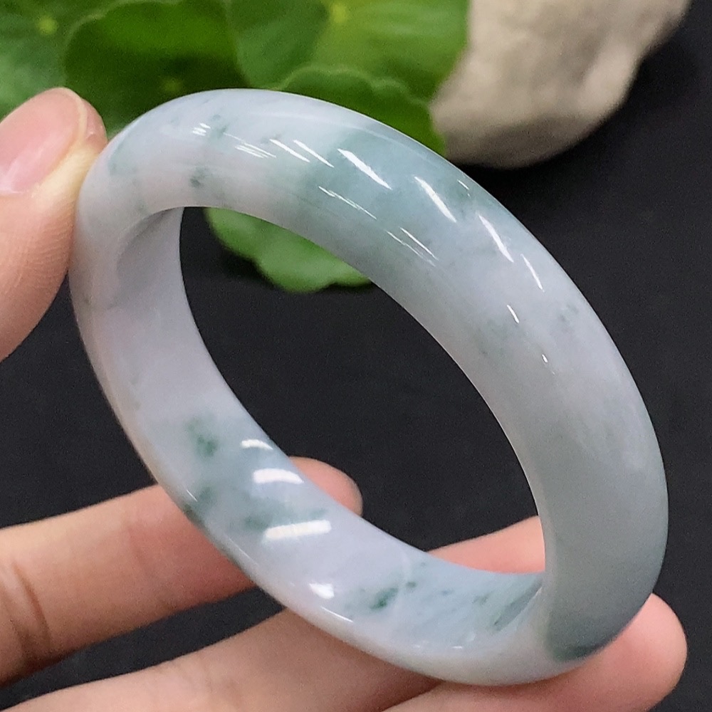 F34029518 Jadeite Round Bracelet Size 51.2 Total Weight Approx. 49.12g