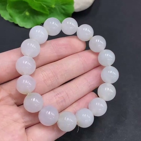 F33906441 Jadeite Bracelet Total Weight About 48g Size Approx.12mm