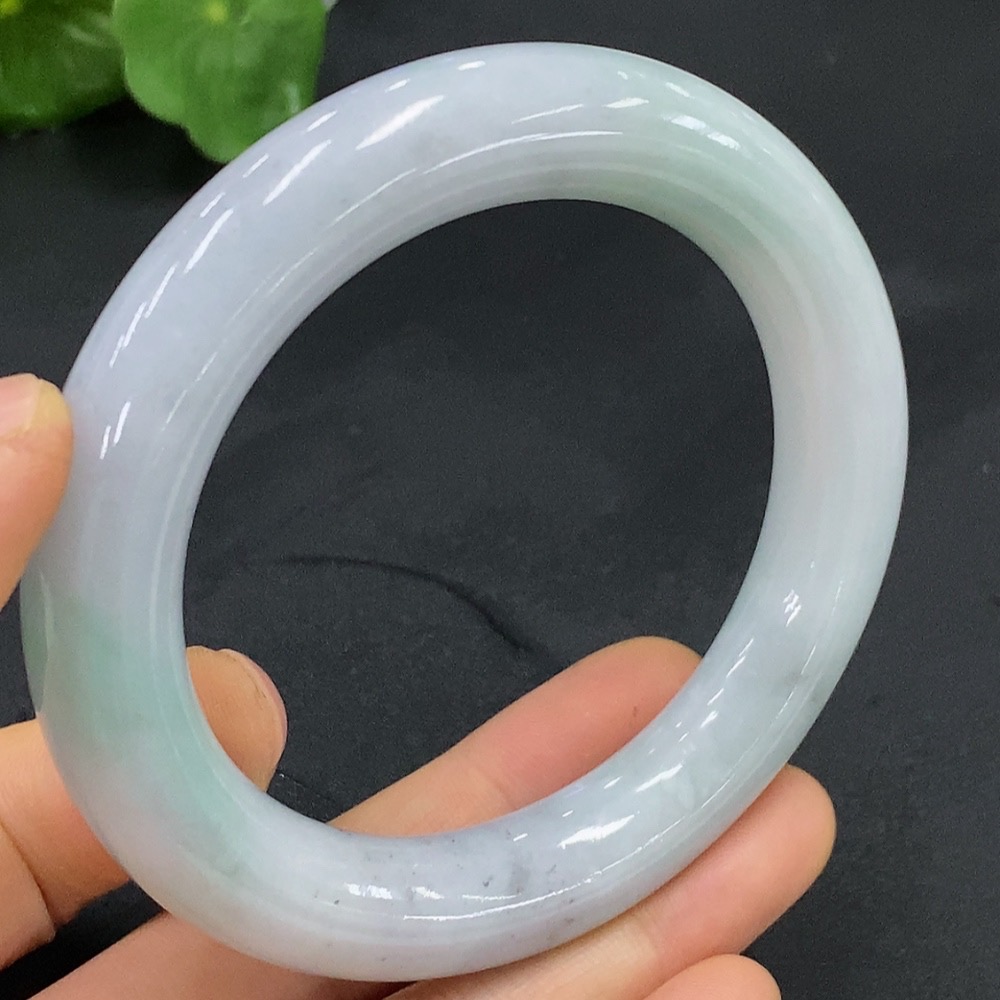 F22436934 Jadeite Round Bangle Size 57 Total Weight 79.390g
