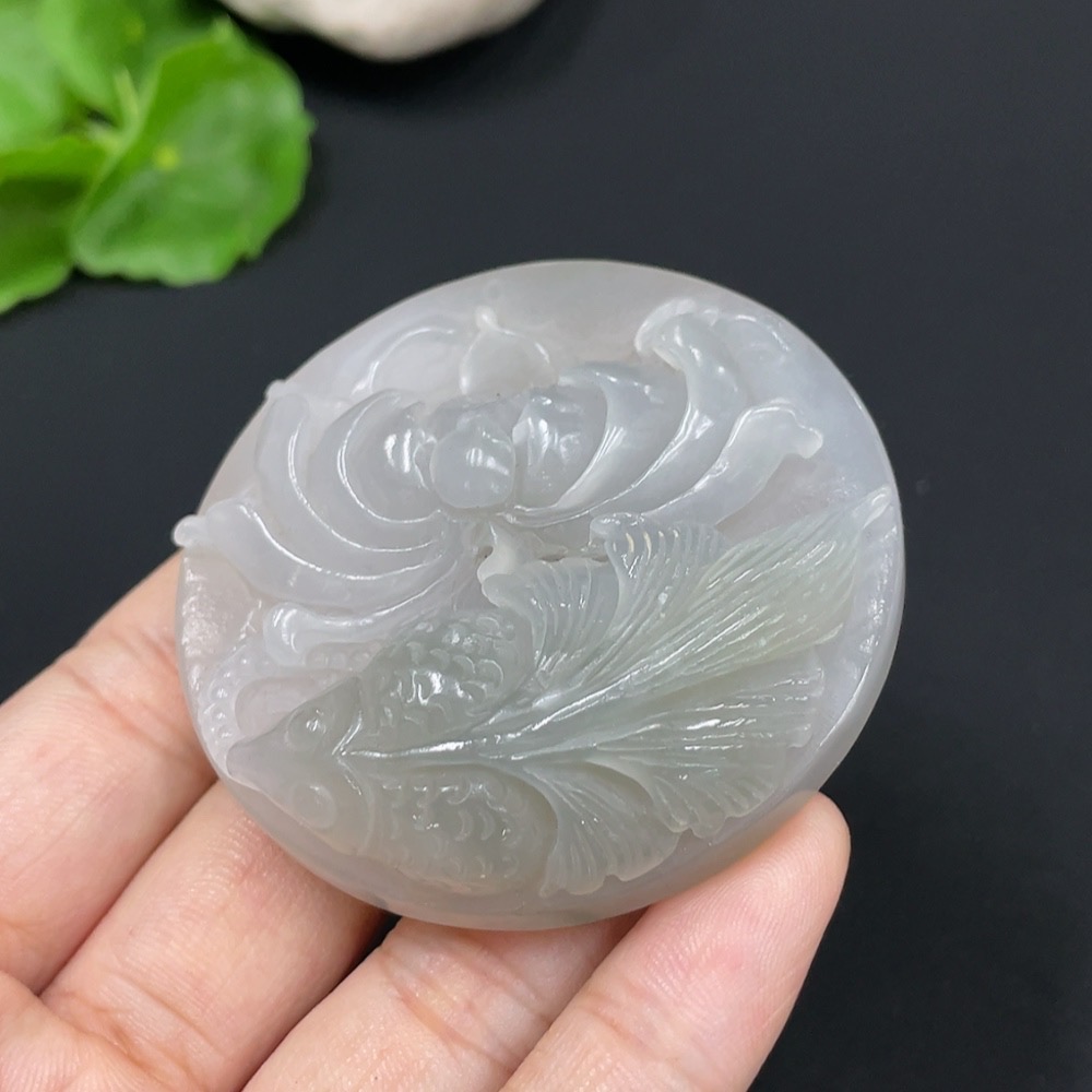 H28285233 Hetian Jade Pendant    Abundance Year After Year    Total Weight Approx. 62g
