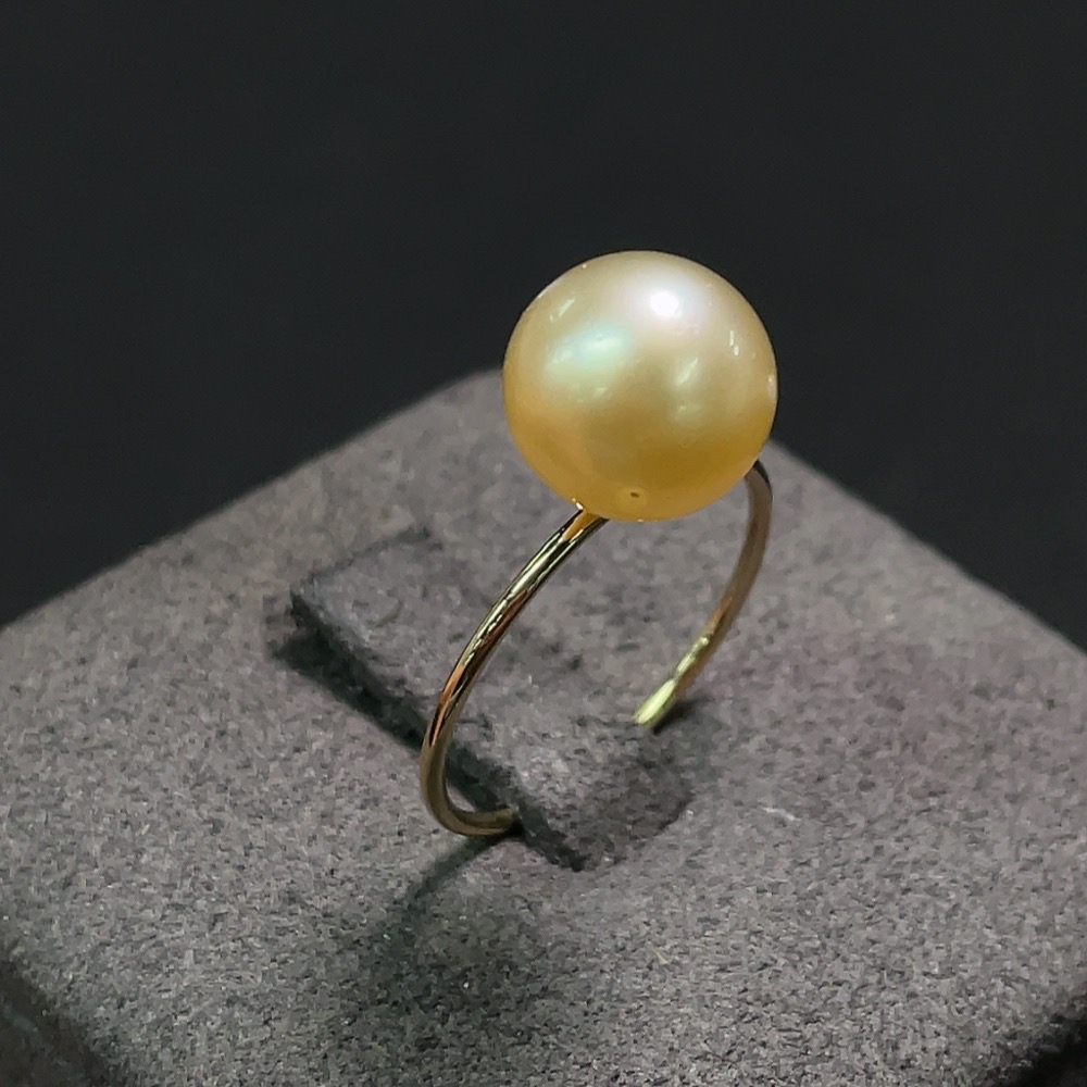 C29343474 Seawater Pearl Ring Total Weight Approx.1.84g Size 9.9mm Gold Content 46%