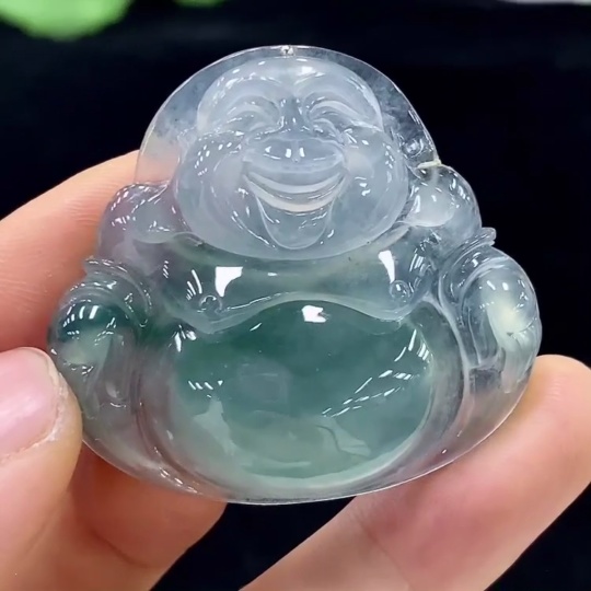 F32731998 Jadeite Buddha Pendant Total Weight Approx. 17.1g