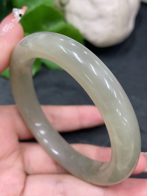 H34981219 Hetian Jade Round Bracelet Size 57.3 Total Weight Approx. 55.3g