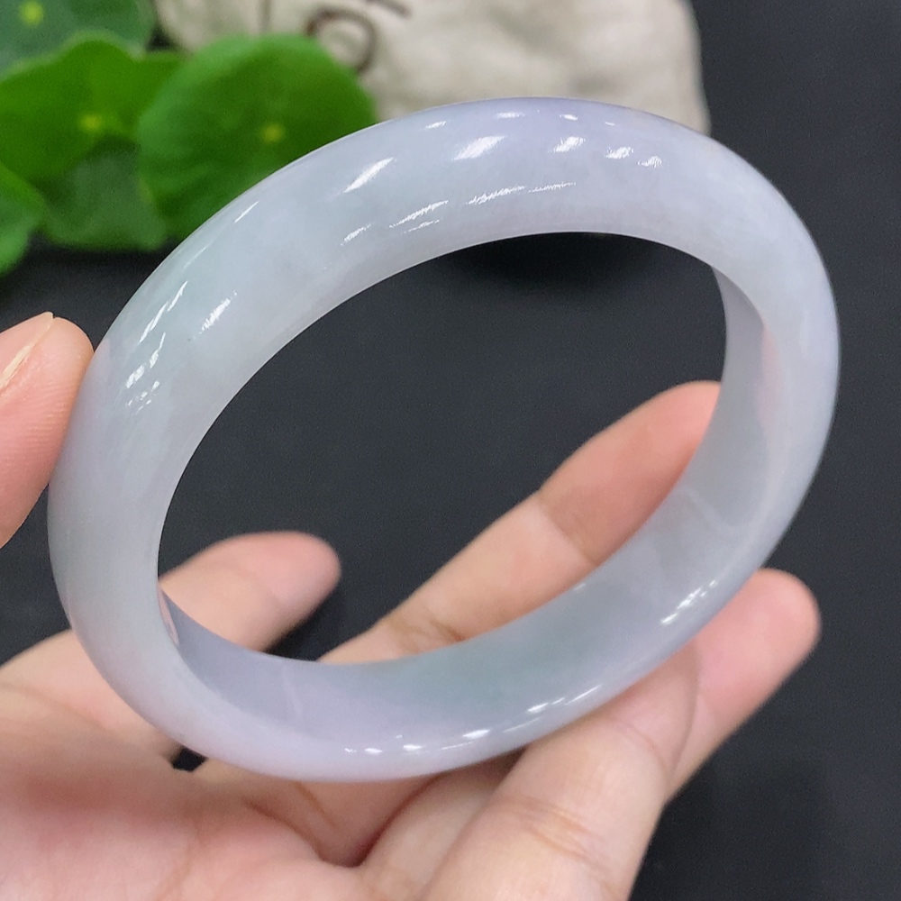 F34001668 Jadeite Round Bangle Size 57.9 Total Weight Approx. 55.7g