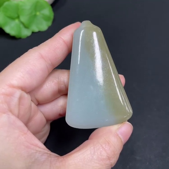 H35110143 Hetian Jade Pendant Plain Pendant Total Weight Approx. 44.7g