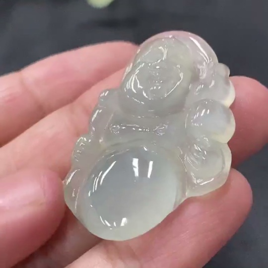 F06122103 Jadeite Buddha Pendant