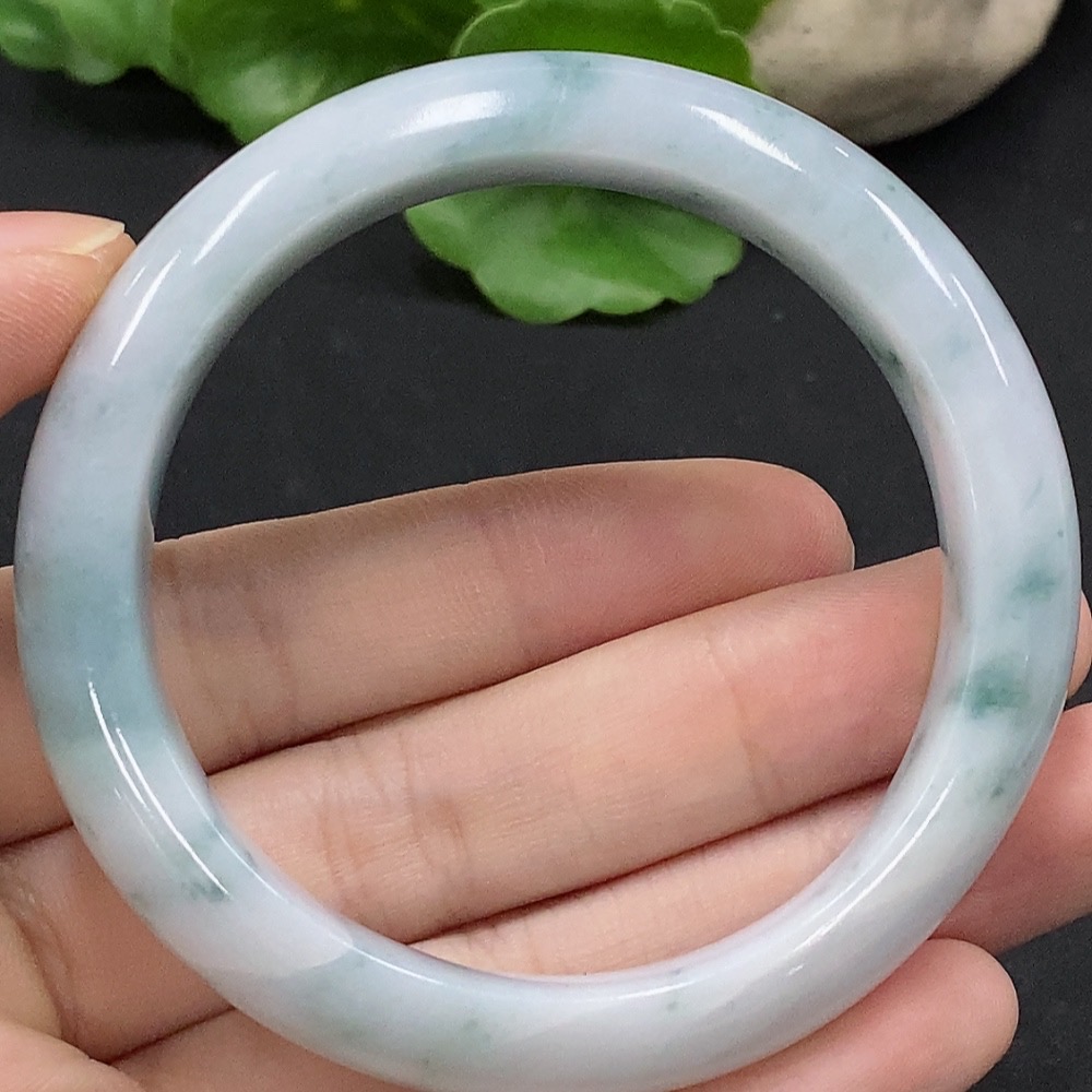 F34029518 Jadeite Round Bracelet Size 51.2 Total Weight Approx. 49.12g