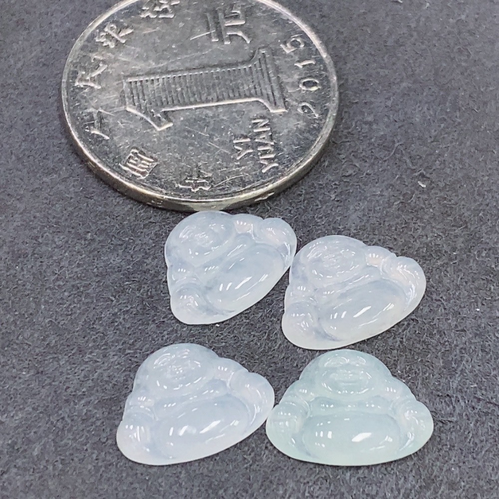 F35137129 Jadeite Buddha Inlaid Pieces Sell as a Lot