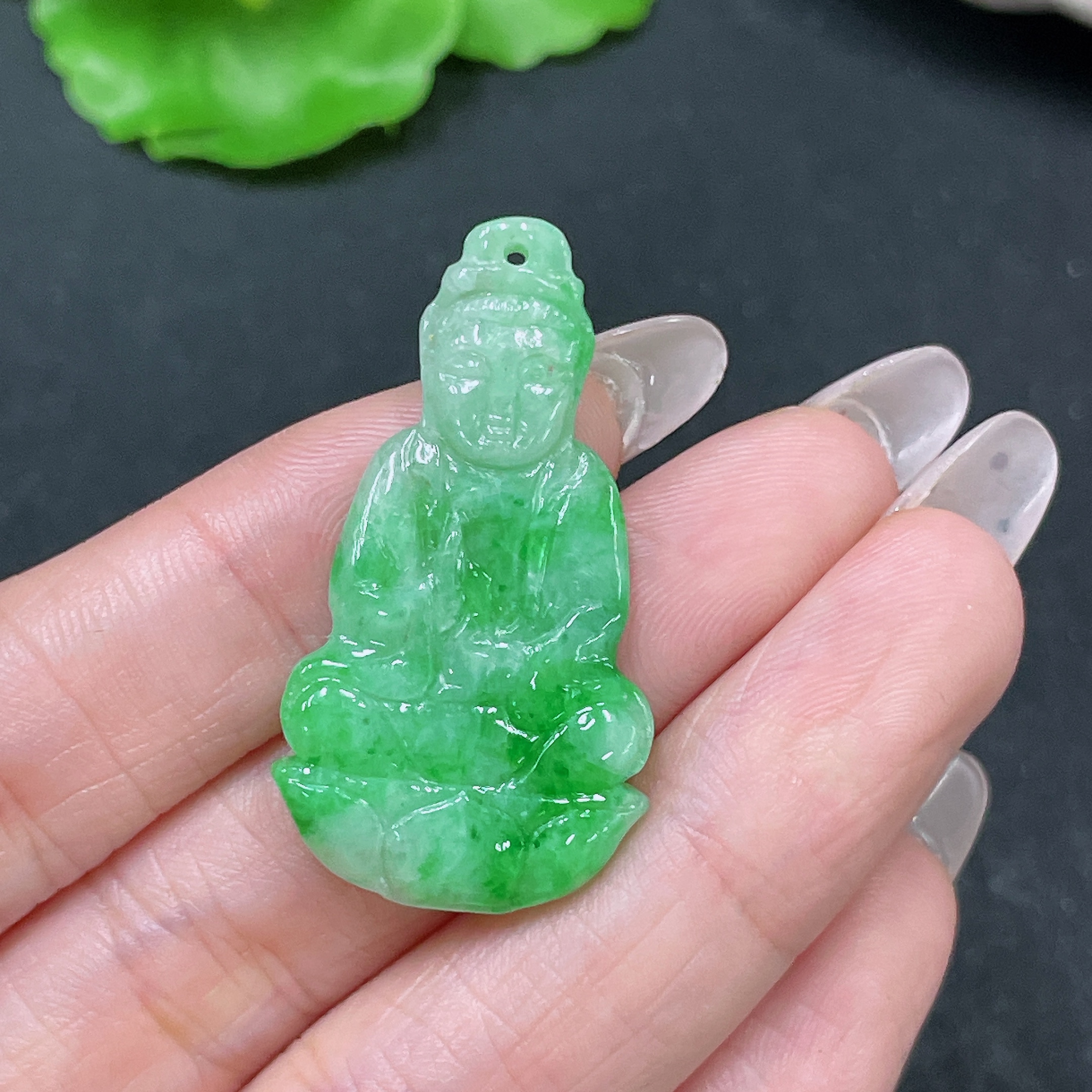 F35157812 Jadeite Pendant Guanyin Total Weight Approx. 5g