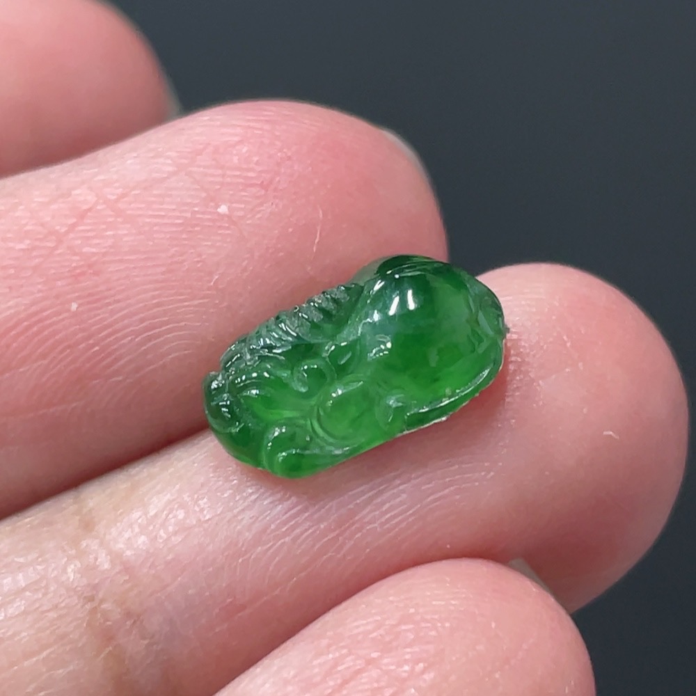 F27135244 Jadeite Pi Xiu Inlaid Piece Total Weight About 0.46g