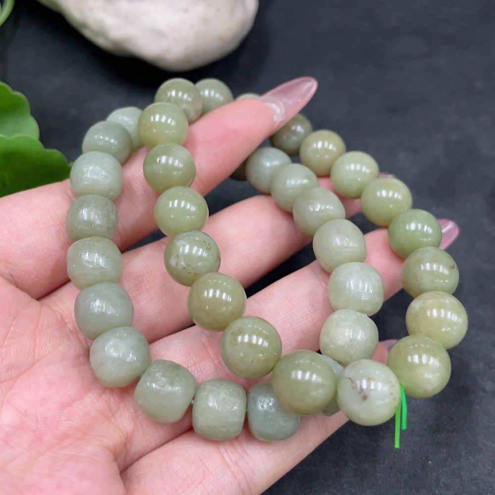 H33885974 Hetian Jade Bracelet, Maximum 9.7mm, Total Weight Approx. 59.9g
