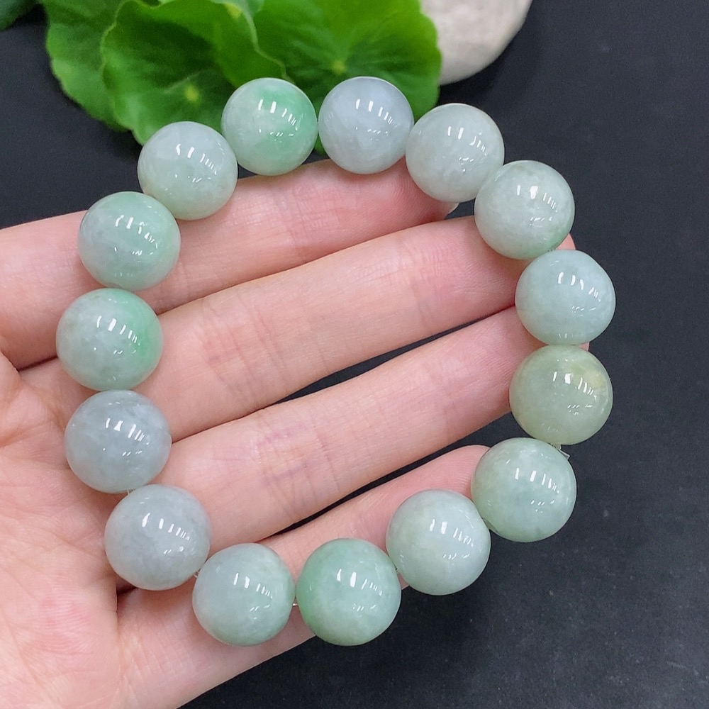 F33907484 Jadeite Bracelet Total Weight Approx. 61.5g Size About 13.3mm